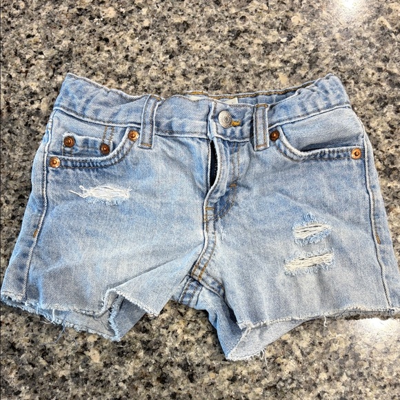 Levi's Light Blue Denim Kids Shorts - Picture 4 of 15